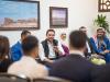 His Royal Highness Crown Prince Al Hussein, the Regent, meets with youth from Karak