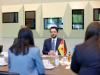 His Royal Highness Crown Prince Al Hussein meets with Germany’s Minister for Economic Cooperation and Development Reem Alabali Radovanin in Berlin His Royal Highness Crown Prince Al Hussein meets with Germany’s Minister for Economic Cooperation and Development Reem Alabali Radovanin in Berlin