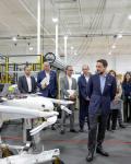 His Royal Highness Crown Prince Al Hussein visits the headquarters of Zipline in California, a global leader in autonomous logistics aviation technology