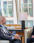 Crown Prince meets in New York with CEOs of two global US companies