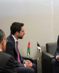 His Royal Highness Crown Prince Al Hussein meets with Estonia President Alar Karis in New York