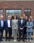 His Royal Highness Crown Prince Al Hussein and Her Royal Highness Princess Rajwa Al Hussein visit the ABB Training Centre in Berlin