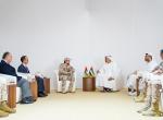 الأمير الحسين يلتقي الشيخ خالد بن محمد بن زايد في أبوظبي