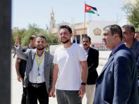 Crown Prince joins volunteers at national public school maintenance campaign in Mafraq, part of Urdon Al Nakhwa initiative