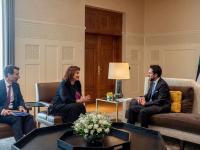 مندوبا عن الملك، ولي العهد يلتقي المفوضة الأوروبية لشؤون منطقة المتوسط Deputising for King, Crown Prince meets with EU commissioner for Mediterranean