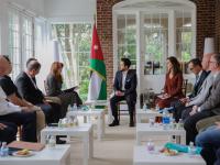 Crown Prince meets Jordanian business leaders working in technology in Washington, DC