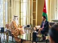 ولي العهد يلتقي وزير الخارجية الكويتي