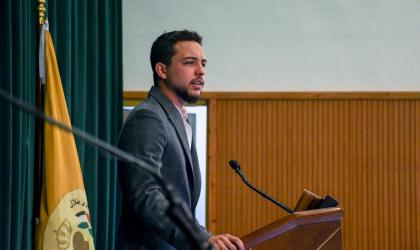 Crown Prince visits Al Hussein bin Talal University, addresses students