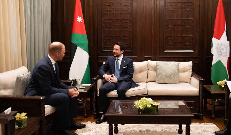 Crown Prince receives Germany state secretary for defence