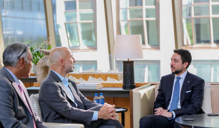 Crown Prince meets in New York with CEOs of two global US companies