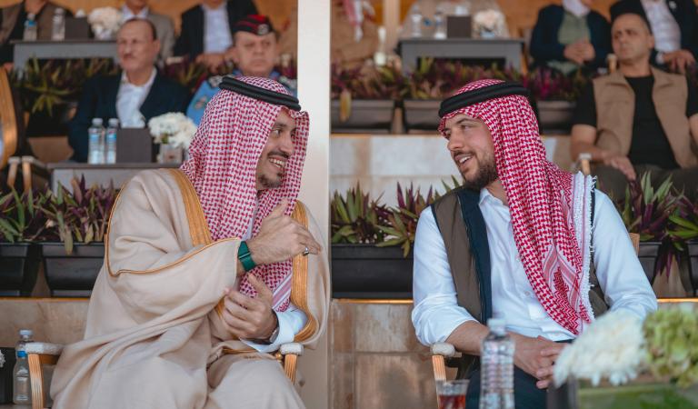 Crown Prince attends closing ceremony of Arab Camel Racing Cup, Jordan Camel Racing and Nabataean Poetry Festival 