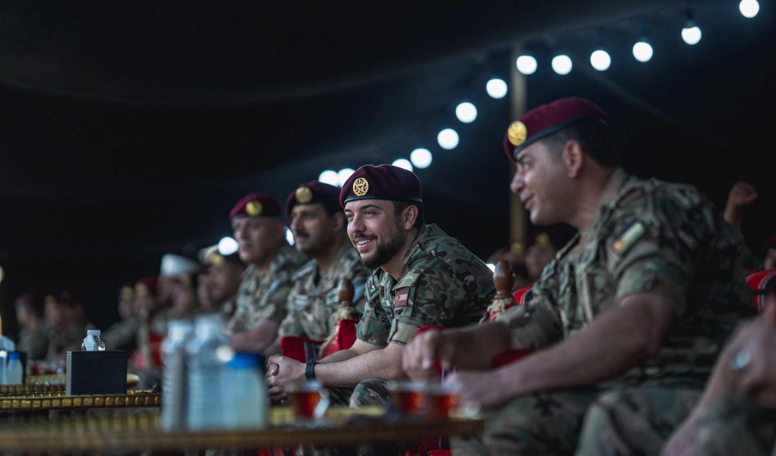 The 101st Special Battalion, a unit of the King Abdullah II Royal Special Forces, holds a ceremony to mark the conclusion of His Royal Highness Crown Prince Al Hussein’s service as the battalion’s Deputy Commander