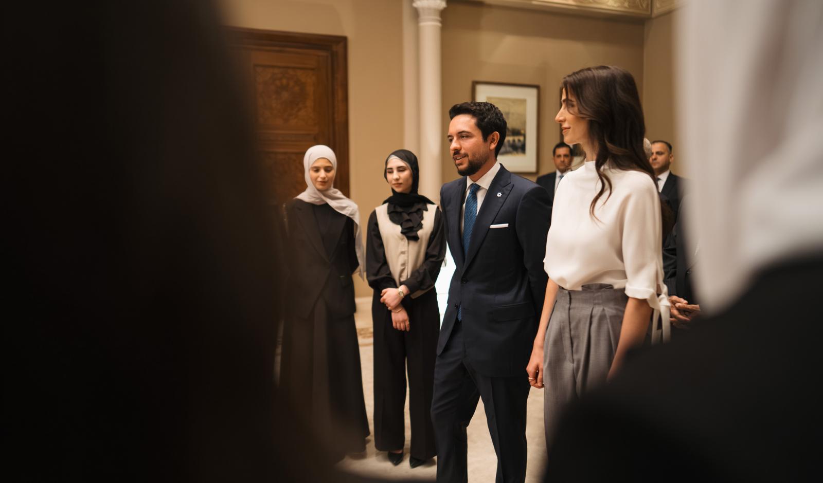 Crown Prince and Princess Rajwa receive top Tawjihi achievers - 2026