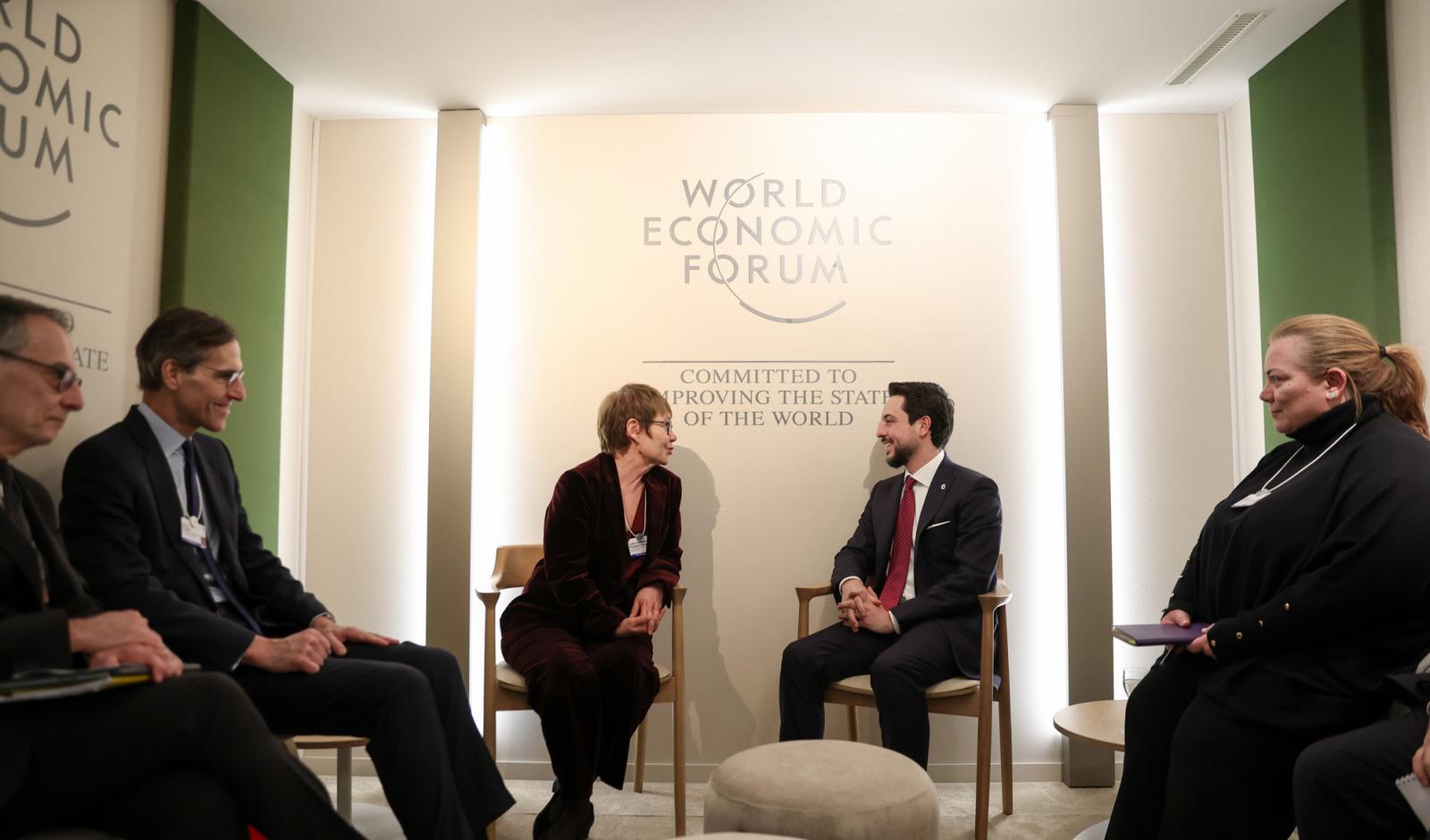 ولي العهد يبحث توسيع الشراكة مع رئيسة البنك الأوروبي لإعادة الإعمار والتنمية