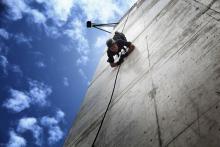 H.R.H. Crown Prince Al Hussein bin Abdullah II participates in a military exercise –Tactical Rappelling Summer 2013