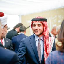 سمو الأمير الحسين بن عبدالله الثاني، ولي العهد، خلال الاحتفال بعيد الاستقلال الـ 69 - أيار 2015