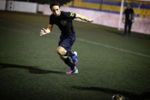 H.R.H. Crown Prince Al Hussein Bin Abdullah II during football practice, Amman, 2013