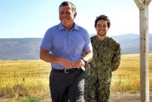 His Majesty King Abdullah II  and H.R.H. Crown Prince Al Hussein bin Abdullah II 