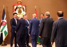 His Majesty King Abdullah II, accompanied by HRH Crown Prince Al Hussein, hosts iftar banquet for senior officials 21/6/2015