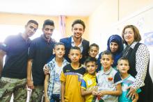 HRH Crown Prince Al Hussein Bin Abdullah II, the Regent, visits Omar Bin Al Khattab Charitable Society in Zarqa