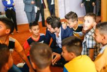 HRH Crown Prince Al Hussein Bin Abdullah II, the Regent, visits Omar Bin Al Khattab Charitable Society in Zarqa