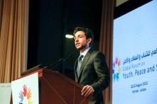 HRH Crown Prince Al Hussein Bin Abdullah II at the opening of the Global Forum on Youth, Peace and Security