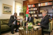 HRH Crown Prince Al Hussein Bin Abdullah II during several meetings on the sidelines of the Global Forum on Youth, Peace and Security
