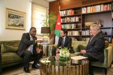 HRH Crown Prince Al Hussein Bin Abdullah II during several meetings on the sidelines of the Global Forum on Youth, Peace and Security