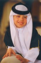 سمو الأمير الحسين بن عبدالله الثاني ولي العهد، في ريعان الطفولة