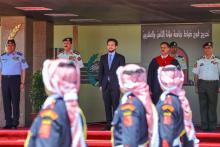 Deputizing for His Majesty, HRH Crown Prince ِAl Hussein bin Abdullah II attends the graduation ceremony of Mutah University's Military Wing