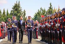 Deputizing for His Majesty, HRH Crown Prince ِAl Hussein bin Abdullah II attends the graduation ceremony of Mutah University's Military Wing