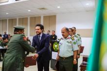 Deputizing for His Majesty King Abdullah Il , HRH Crown Prince Al Hussein Bin Abdullah attended the Royal Jordanian Defense college graduation ceremony