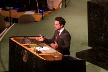 HRH Crown Prince Al Hussein bin Abdullah II delivering  Jordan’s address at UN General Assembly 2017