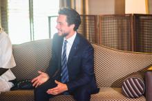 HRH Crown Prince Al Hussein bin Abdullah II during Australia's Governor General's visit to Jordan