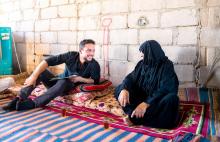 HRH Crown Prince Al Hussein bin Abdullah II pays a surprise visit to Rahmeh village in Wadi Araba, Aqaba Governorate, and checks on a family there