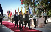 His Majesty King Abdullah II and HRH Crown Prince Al Hussein Bin Abdullah attending the Great Arab Revolt and Army Day Anniversary Celebrations