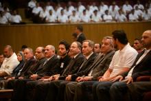 H.R.H. Crown Prince Al Hussein bin Abdullah II attending the first 7aQq Initiative graduation, January 2014 