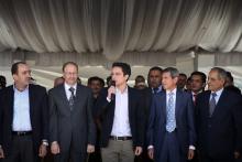 H.R.H. Crown Prince Al Hussein bin Abdullah II delivers the opening remark at the Inauguration of Al Hussein Youth Camps, June 2013