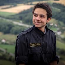 Crown Prince Al Hussein Bin Abdullah II participates takes a break from in a military exercises, 2013