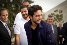 Crown Prince  Al Hussein Bin Abdullah II during the Haqiq Initiative  graduation ceremony, Royal Cultural Palace, Amman, January 2014