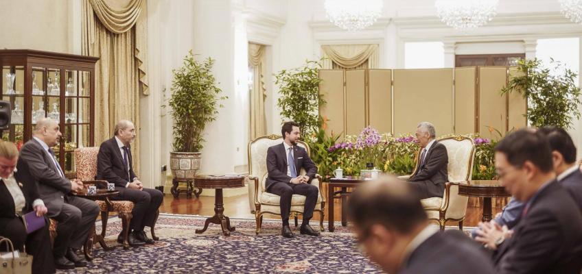 Crown Prince meets Singapore PM, urges end to bloodshed in Gaza