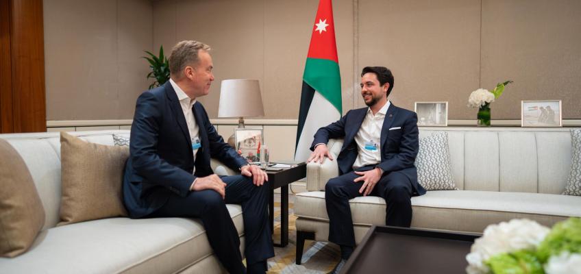 Crown Prince meets World Economic Forum president