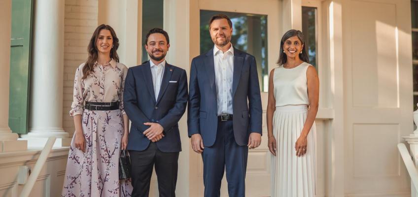Crown Prince, Princess Rajwa attend dinner hosted by US VP