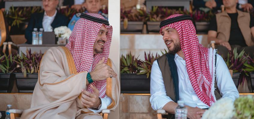 Crown Prince attends closing ceremony of Arab Camel Racing Cup, Jordan Camel Racing and Nabataean Poetry Festival 