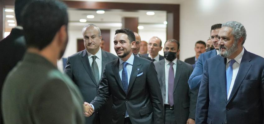 Crown Prince visits Jordan TV on its 54th anniversary