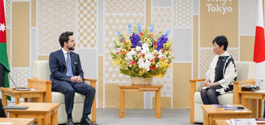 Crown Prince discusses bilateral cooperation with Tokyo governor