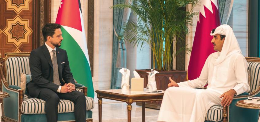 Crown Prince meets with Qatar emir, affirms Jordan’s absolute solidarity with Qatar