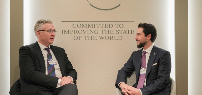 Crown Prince meets Lord Mayor of City of London in Davos