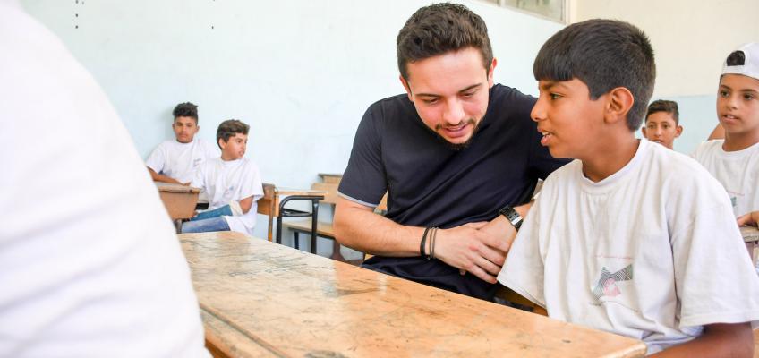 Crown Prince, in surprise visit to Madaba school, checks on progress of ‘Bassma’ national summer programme