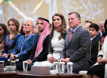Their Majesties and HRH Crown Prince attend Jordan's Independence Day Ceremony